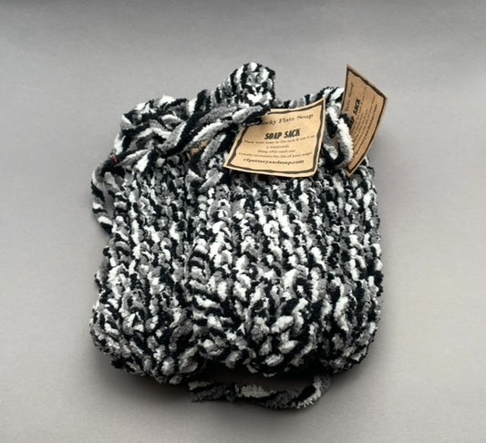 Black and White Soap Sack