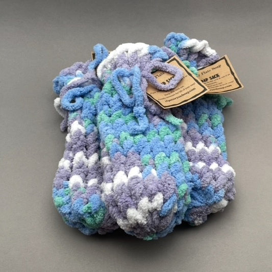 Blue and Purple Soap Sack